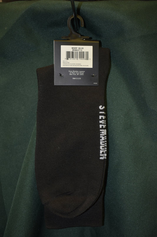 SOCKS STEVE MADDEN BRAND 1 PAIR SHOE SIZE 6-12.5 HUSTLE BOX