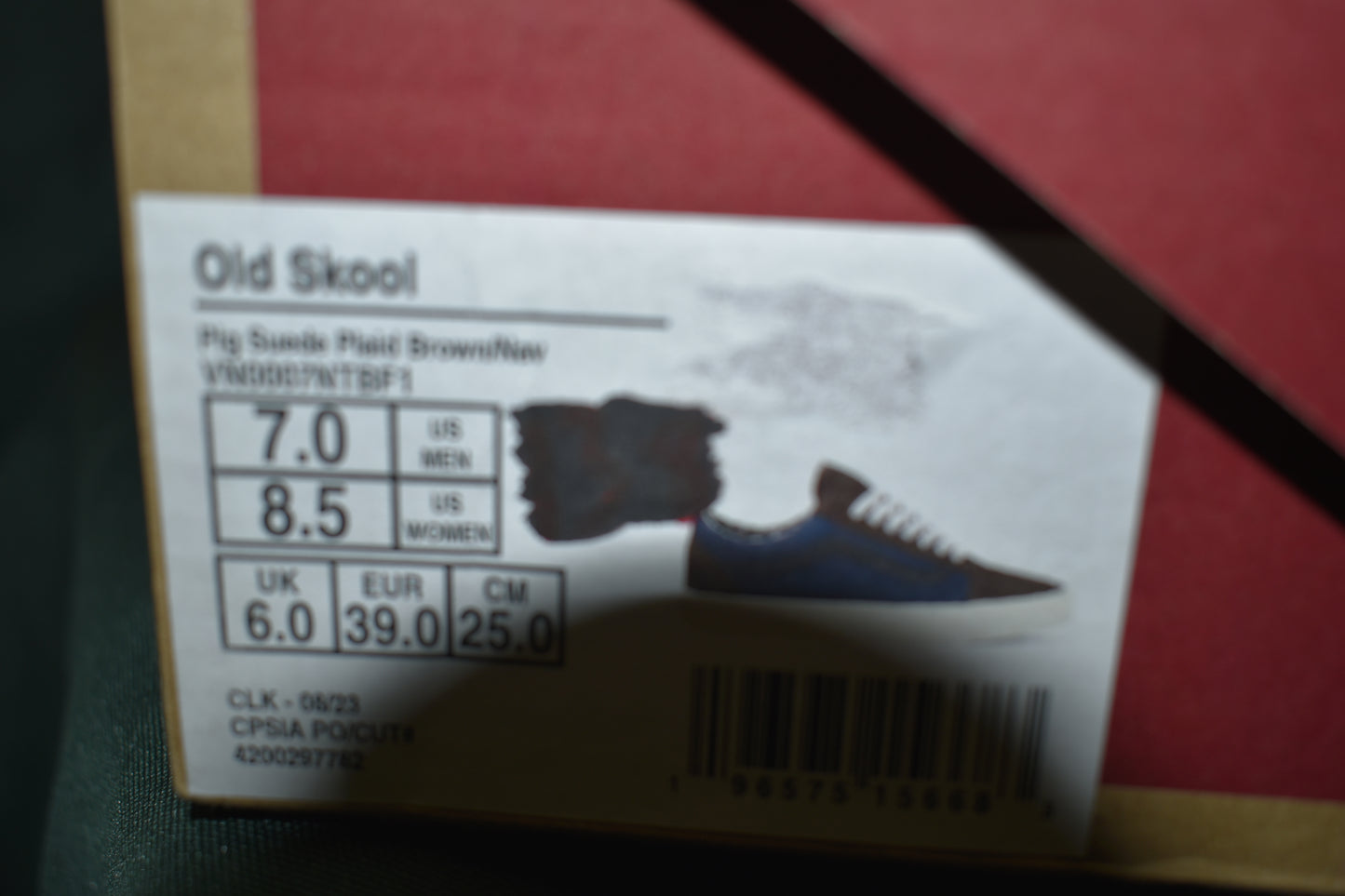SHOES VANS SIZE 7 MENS 8.5 WOMENS OLD SKOOL NAVY / BLACK