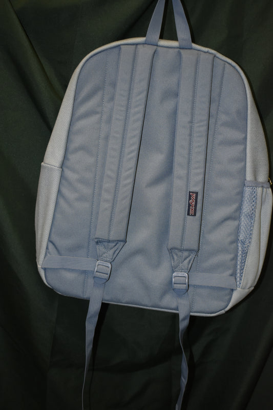 BACKPACK JANSPORT CROSS TOWN PLUS REMIX 17" WITH 15" LAPTOP SLEEVE LIGHT DENIM