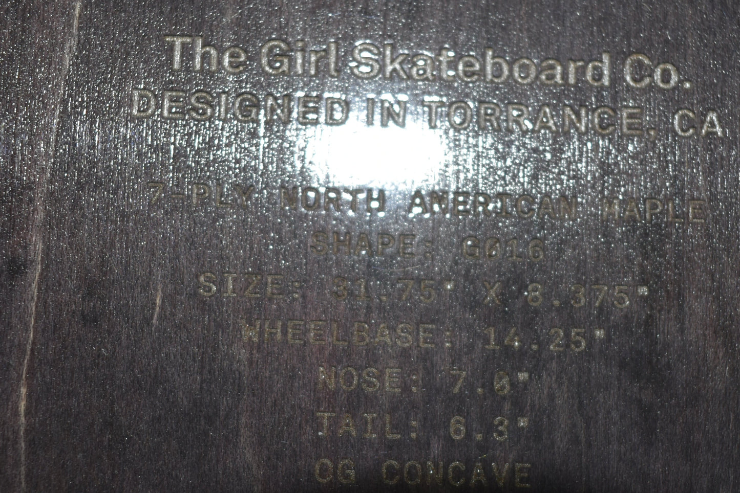 GIRL DECK 8.375 MIKE CARROLL FATA