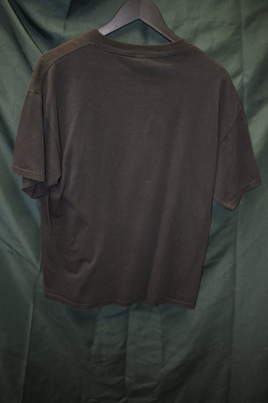 PREOWNED MOTORCYCLE SHIRT LARGE EAGLE FLAG THANK A VET