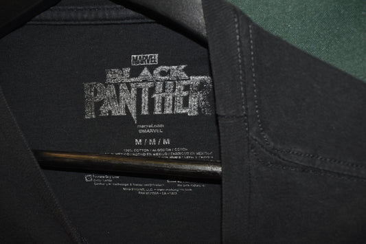 PREOWNED CARTOON SHIRT MEDIUM BLACK PANTHER SLASH
