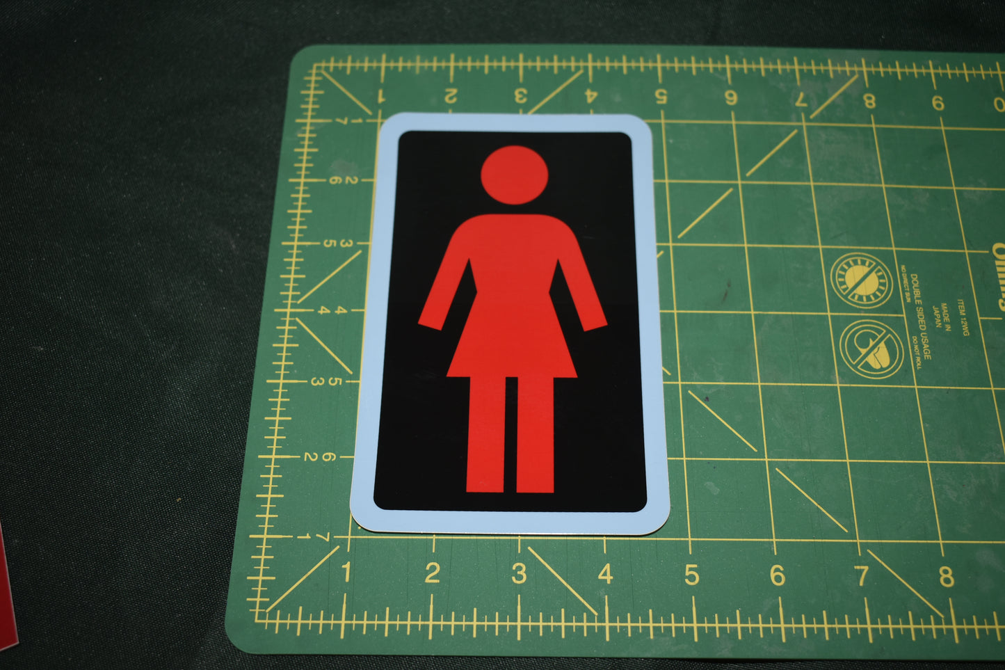 STICKER 6" GIRL OG LOGO