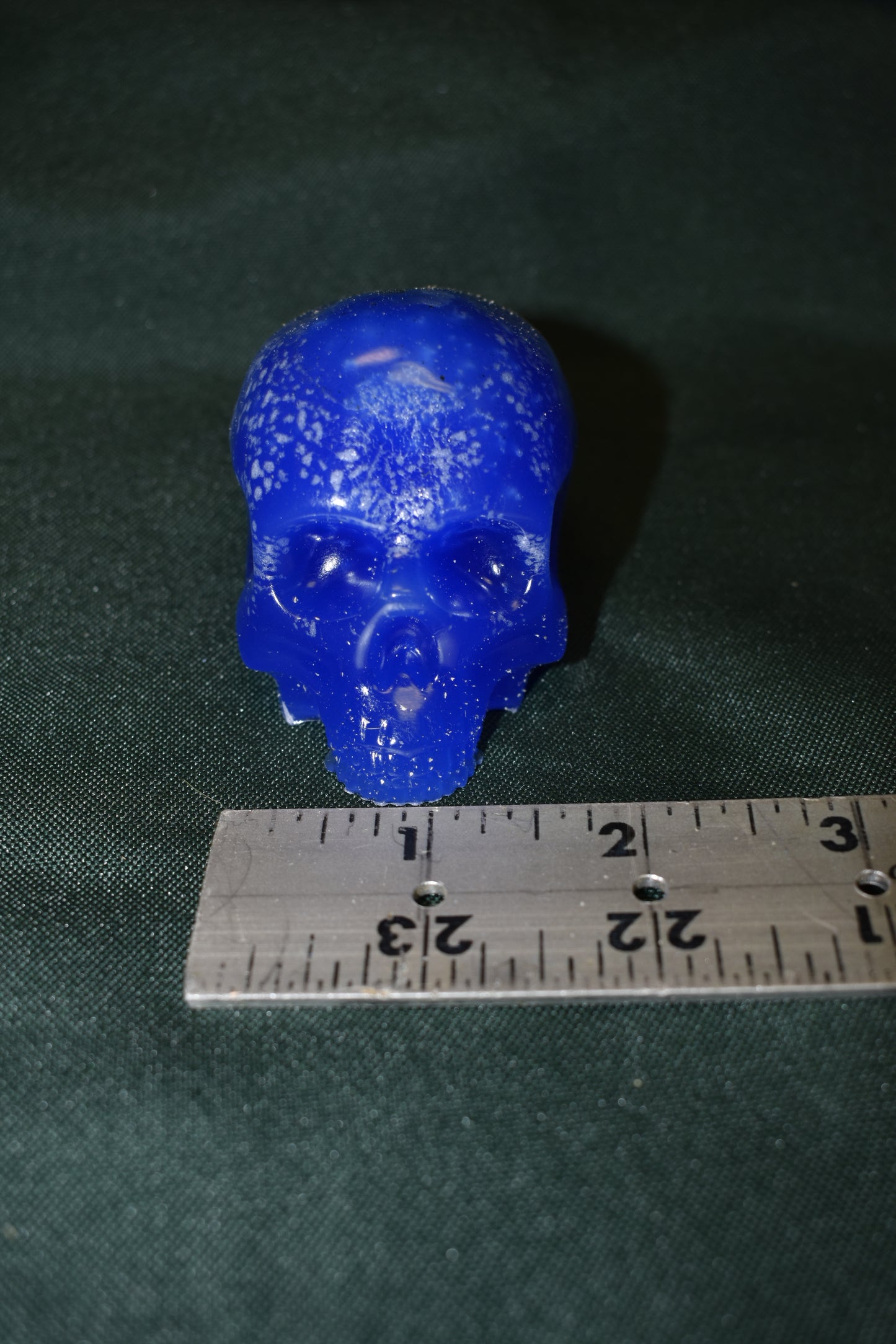 WAX AGENT SKULL MEDIUM BLUE 2" X 2.5" X 2"