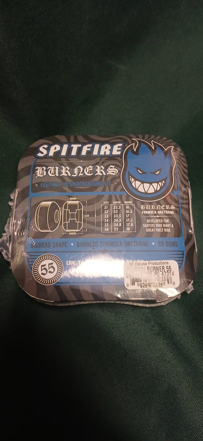 SPITFIRE WHEELS 55MM 99D BURNERS BLUE