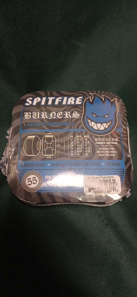 SPITFIRE WHEELS 55MM 99D BURNERS BLUE