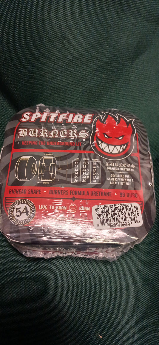 SPITFIRE WHEELS 54MM 99D BURNERS RED