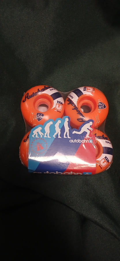 AUTOBAHN WHEELS 55MM 100A TORUS ULTRA ORANGE