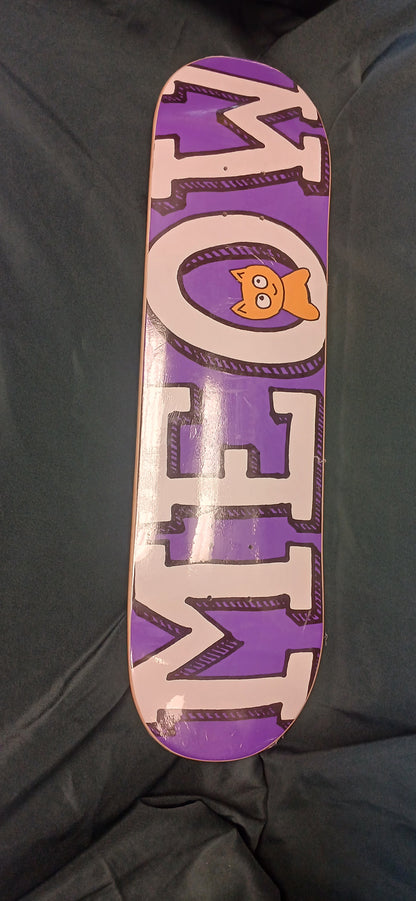 MEOW DECK 8.0 TEAM LOGO PURPLE