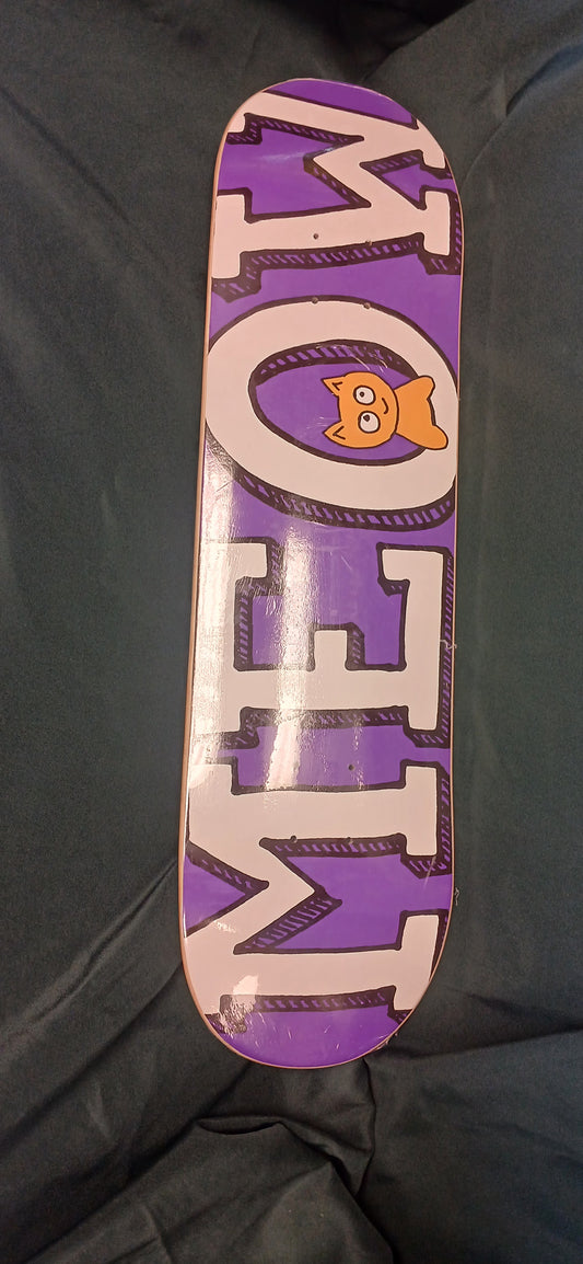 MEOW DECK 8.0 TEAM LOGO PURPLE