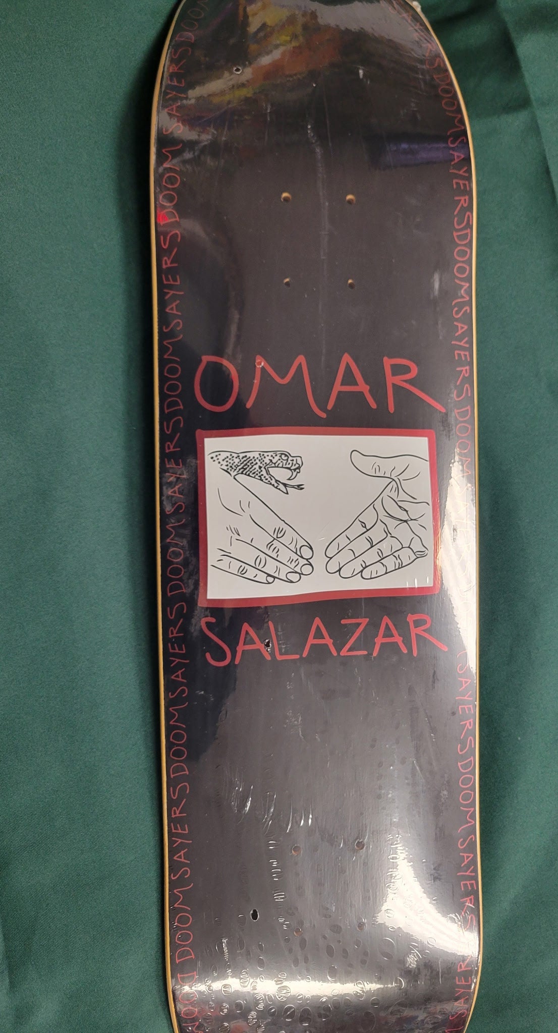 DOOM SAYERS DECK 8.37 OMAR SALAZAR SNAKE SHAKE SHOVEL SHAPE