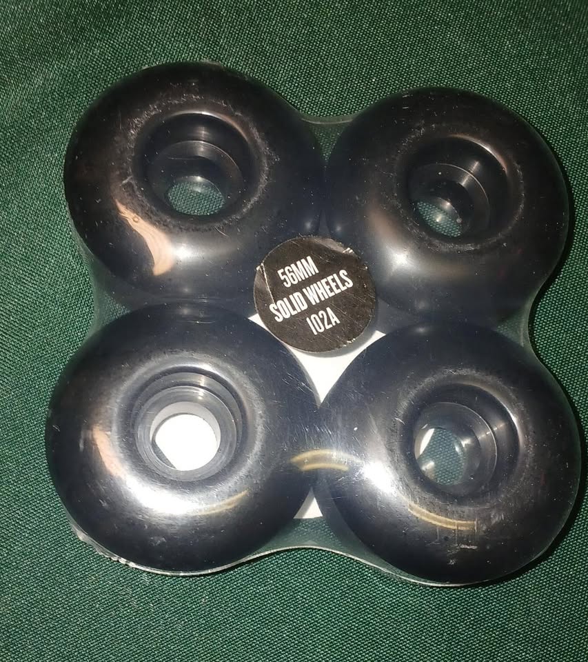 STEADFAST BLANK WHEELS 56MM 102A BLACK