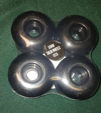 STEADFAST BLANK WHEELS 56MM 102A BLACK