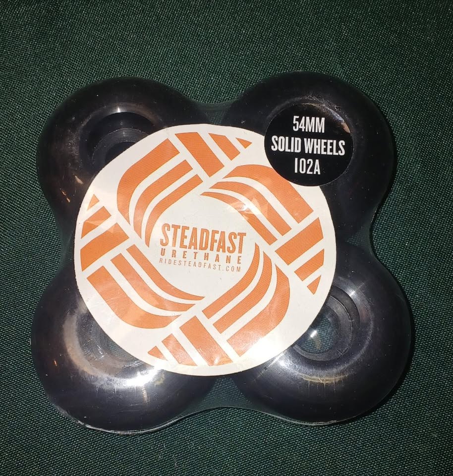 STEADFAST BLANK WHEELS 54MM 102A BLACK