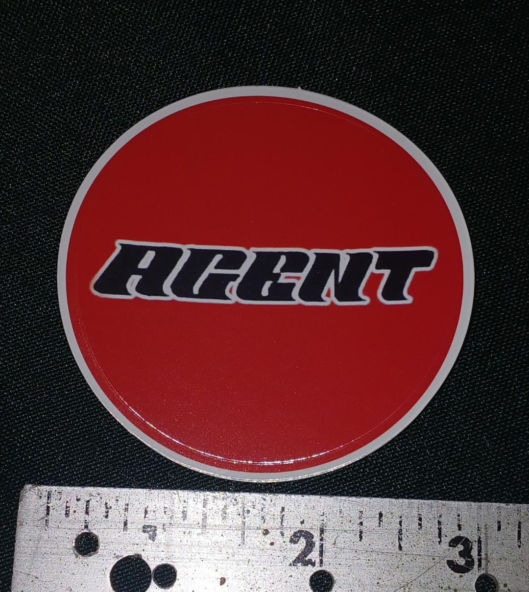 STICKER AGENT LOGO DOT RED