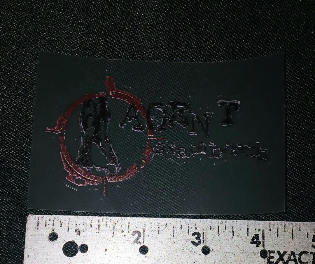 STICKER AGENT CROSSHAIR 4" CLEAR