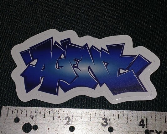 STICKER AGENT BLUE TAG 4.5"
