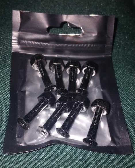 OFF BRAND HARDWARE 8PCS NUTS BOLTS PHILLIPS 7/8' OXIDIZED