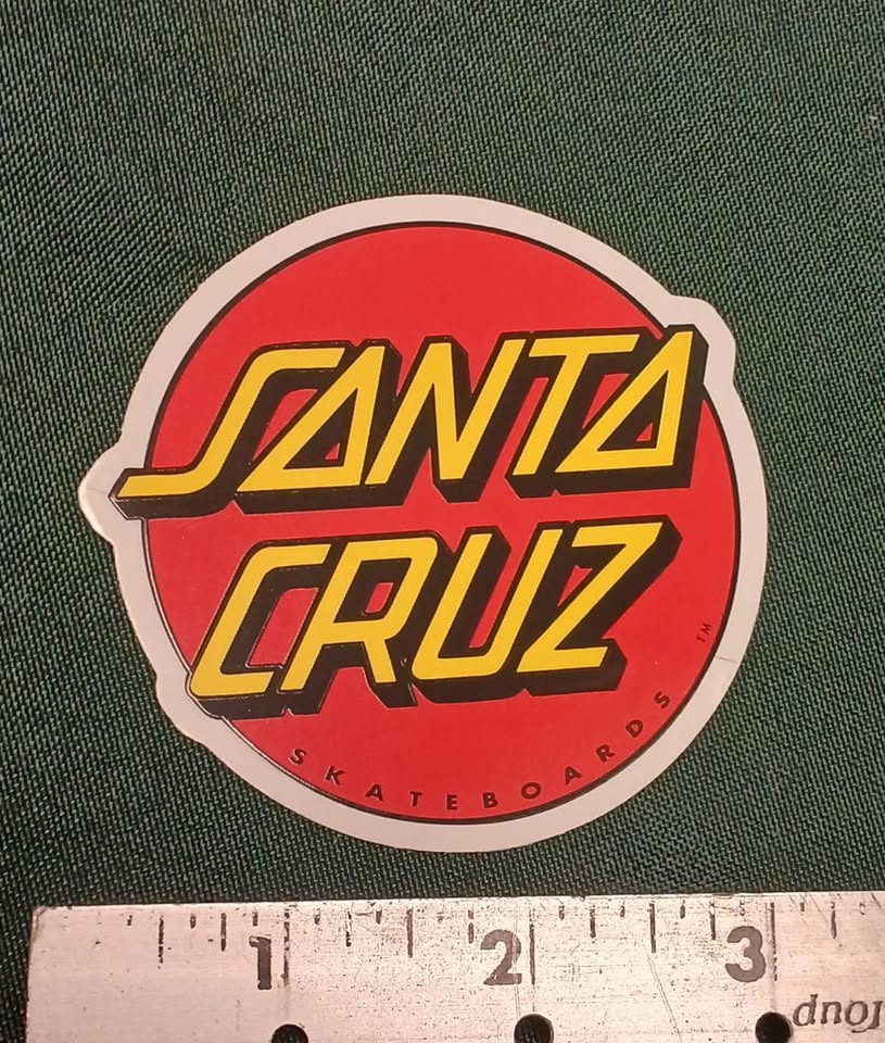 STICKER SANTA CRUZ RED DOT 3"