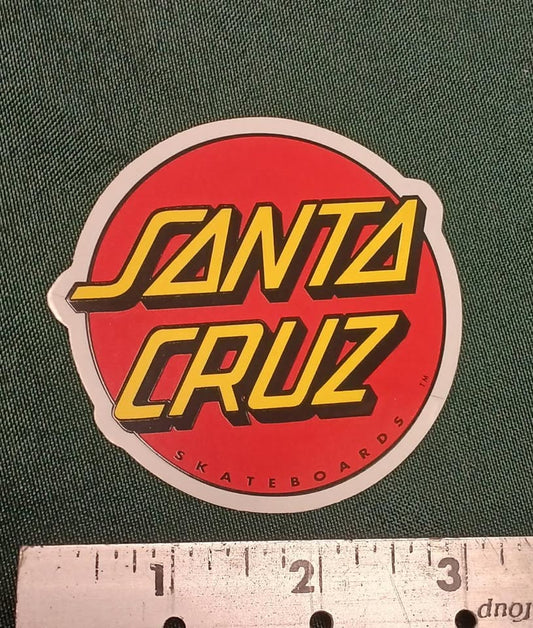 STICKER SANTA CRUZ RED DOT 3"