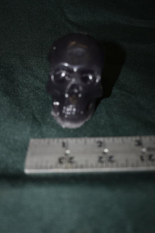WAX AGENT SKULL MEDIUM BLACK 2" X 2.5" X 2"