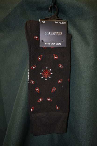 SOCKS STEVE MADDEN BRAND 1 PAIR SHOE SIZE 6-12.5 EYE DROPS