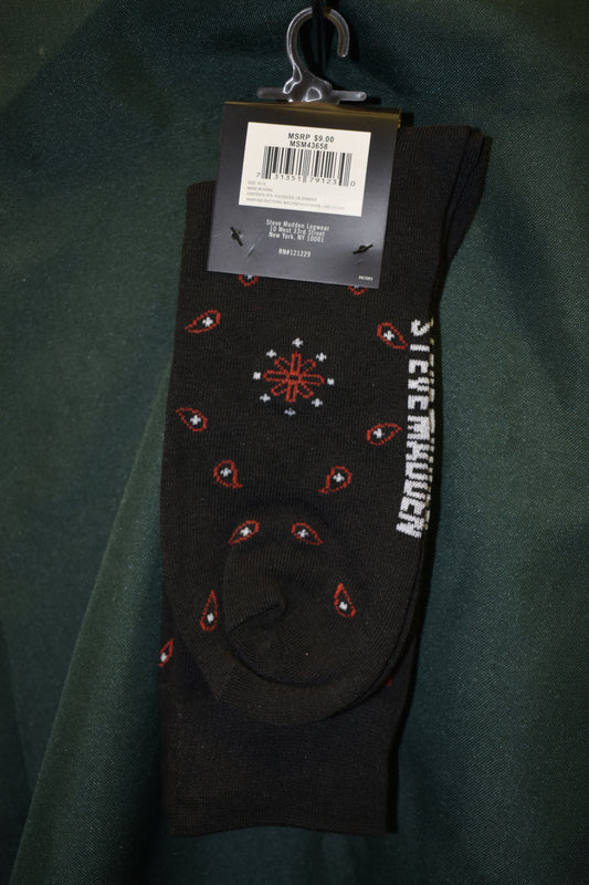 SOCKS STEVE MADDEN BRAND 1 PAIR SHOE SIZE 6-12.5 EYE DROPS