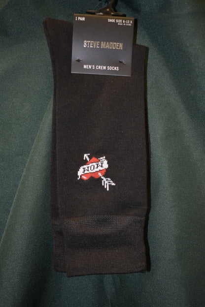 SOCKS STEVE MADDEN BRAND 1 PAIR SHOE SIZE 6-12.5 LOVE MOM
