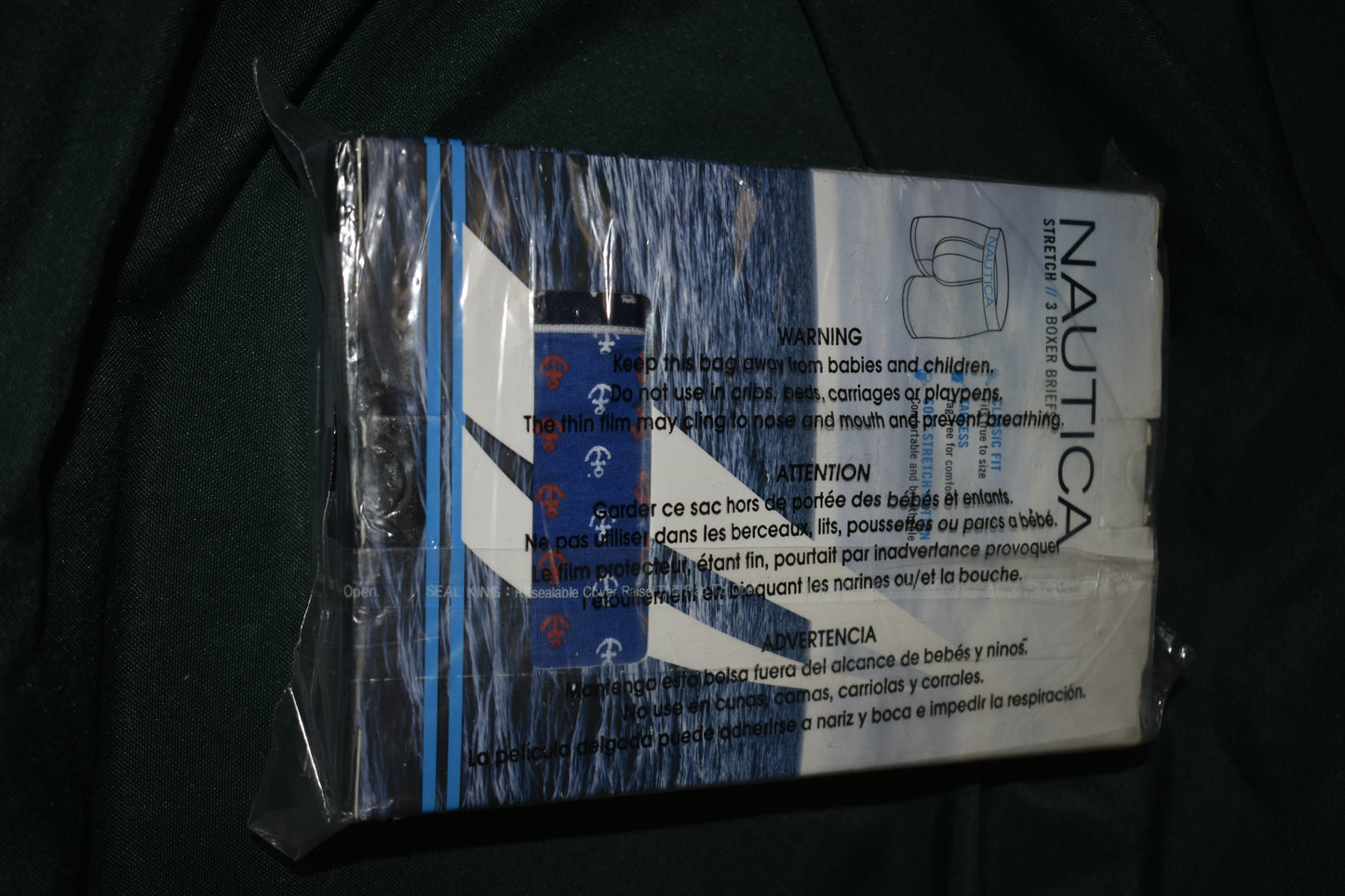 BOXER BRIEFS NAUTICA 3 PACK SIZE LARGE 36-38