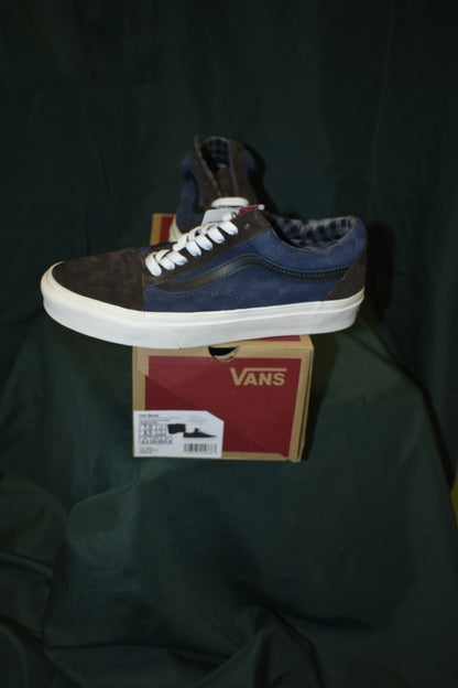 SHOES VANS SIZE 7 MENS 8.5 WOMENS OLD SKOOL NAVY / BLACK