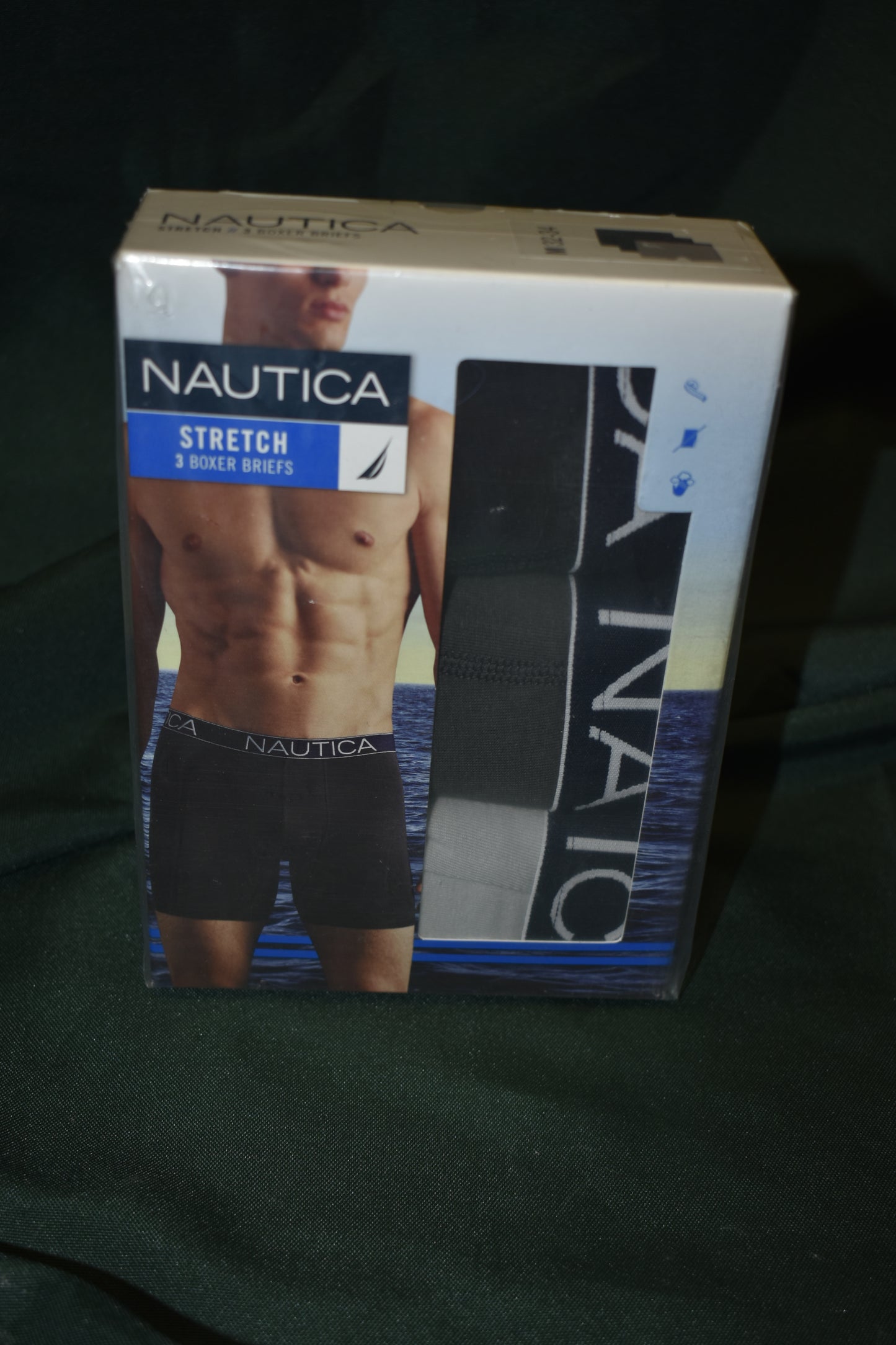 BOXER BRIEFS NAUTICA 3 PACK SIZE MEDIUM 32-34