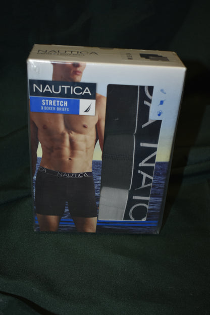 BOXER BRIEFS NAUTICA 3 PACK SIZE MEDIUM 32-34