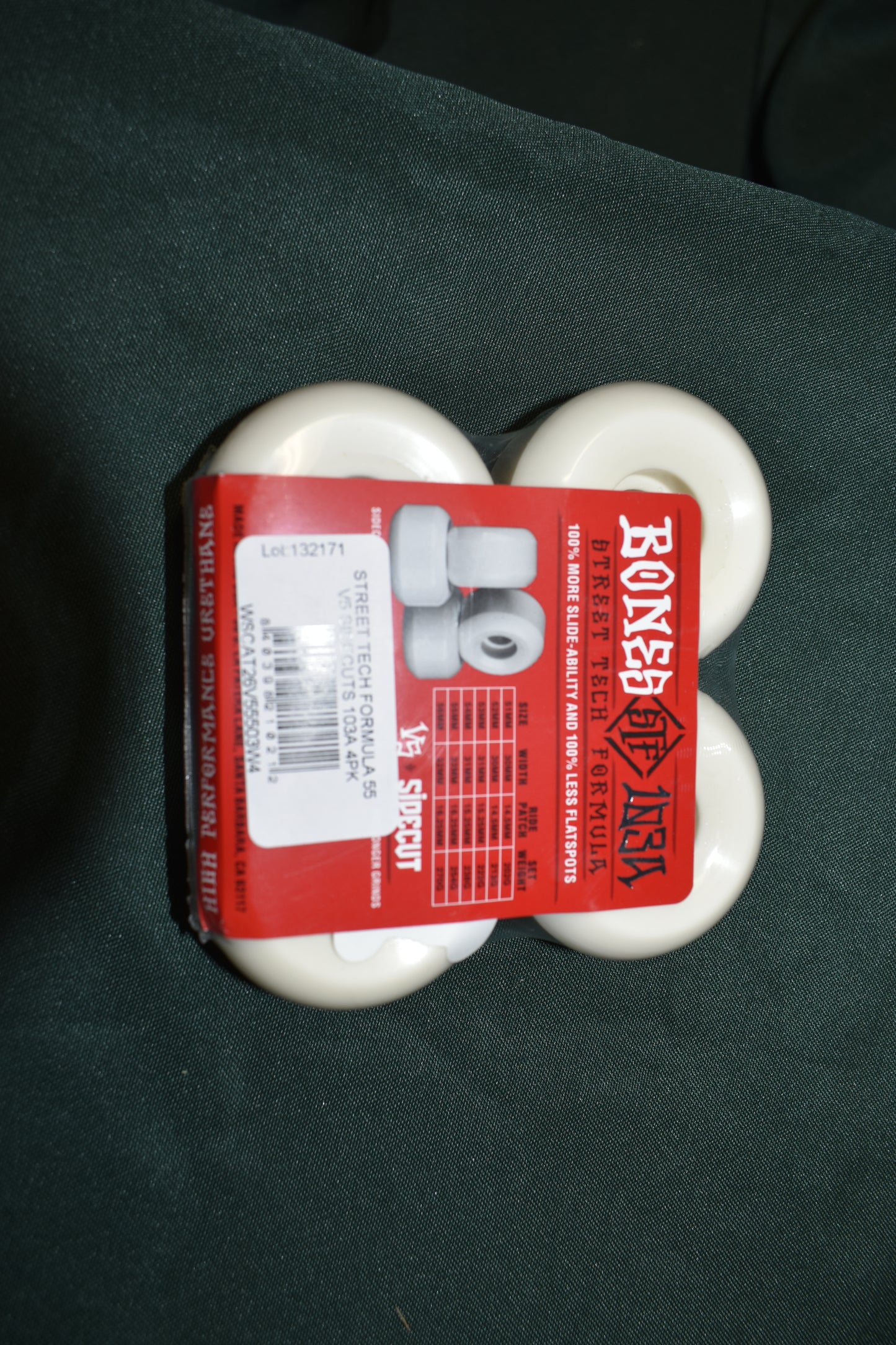 BONES WHEELS 55MM STF 103A SIDECUT