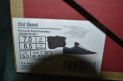 SHOES VANS SIZE 7 MENS 8.5 WOMENS OLD SKOOL NAVY / BLACK