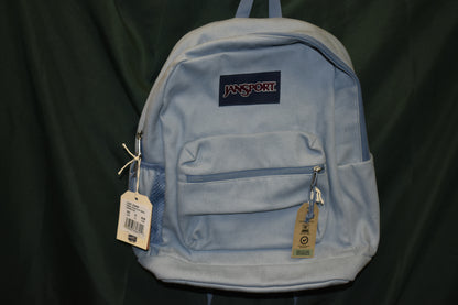 BACKPACK JANSPORT CROSS TOWN PLUS REMIX 17" WITH 15" LAPTOP SLEEVE LIGHT DENIM