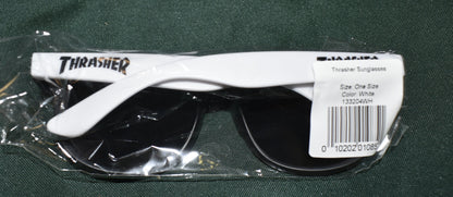 SUNGLASSES THRASHER LOGO BLACK WHITE SIDES