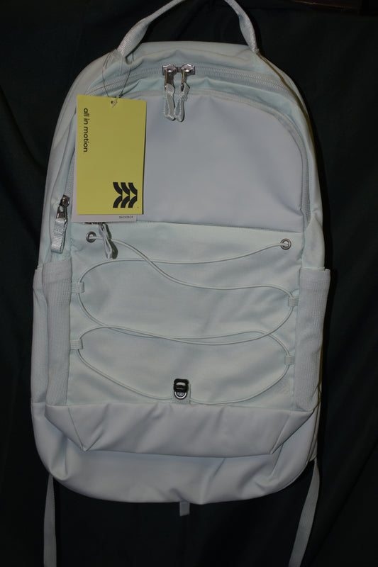 BACKPACK ALL IN MOTION SPORTY 19" X 12" X 6 3/6" MINT