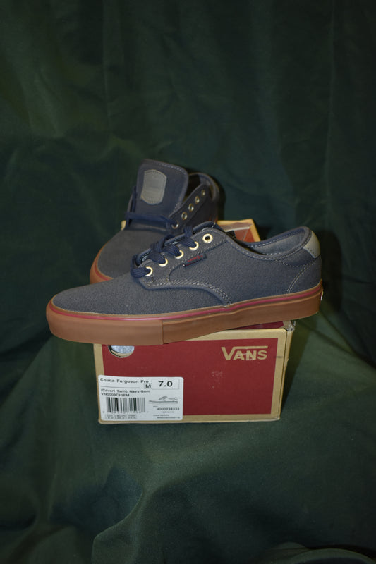 SHOES VANS SIZE 7 MENS PRO CHIMA FERGUSON NAVY