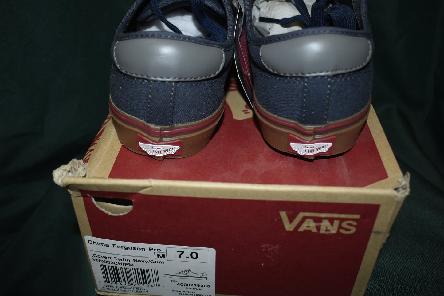 SHOES VANS SIZE 7 MENS PRO CHIMA FERGUSON NAVY