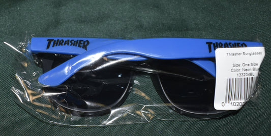 SUNGLASSES THRASHER LOGO BLACK BLUE SIDES