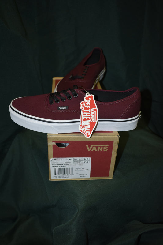 SHOES VANS SIZE MENS 8 WOMENS 9.5 AUTHENTIC PORT ROYALE