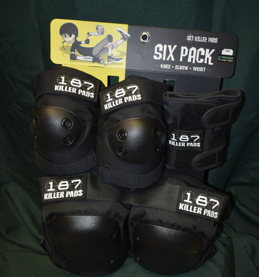 187 KILLER PADS 6 PACK BLACK XXL