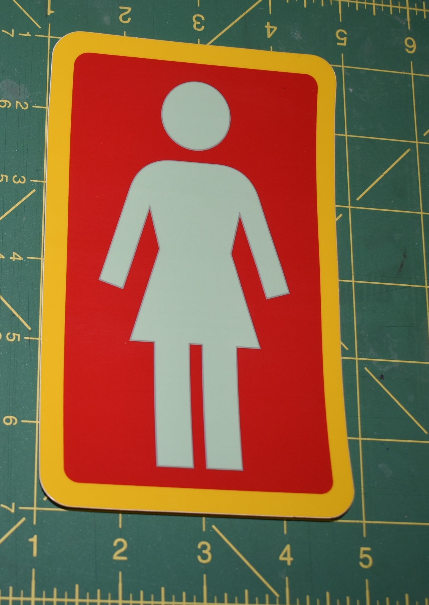 STICKER 6" GIRL OG LOGO