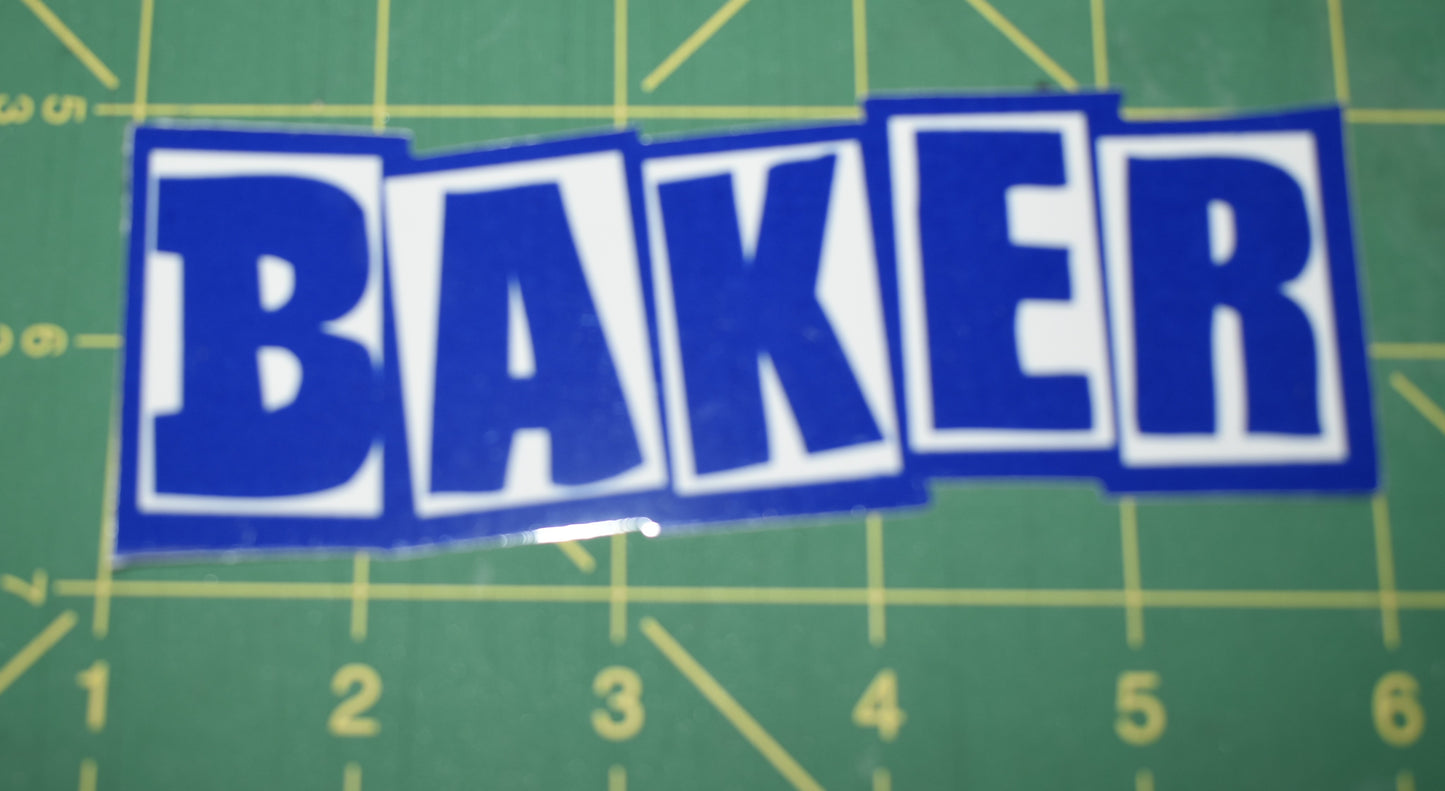 STICKER 5" BAKER BRAND LOGO