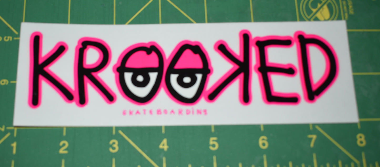 STICKER KROOKED EYES MEDIUM