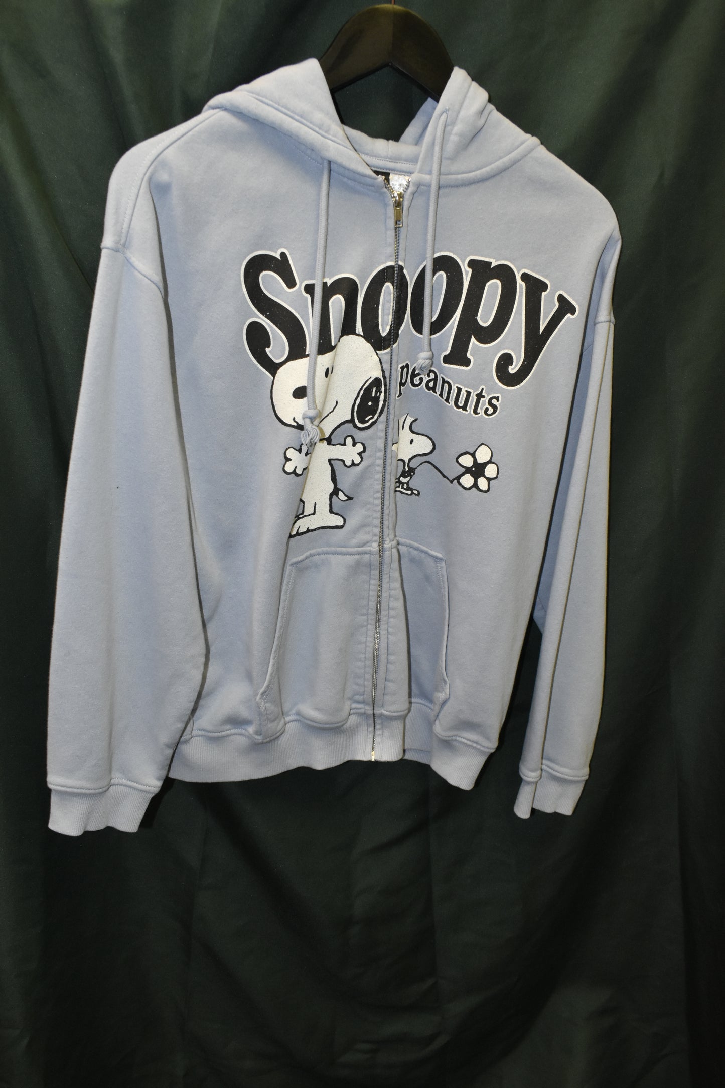 PREOWNED CARTOON HOODIE XS SNOOPY FLOWER