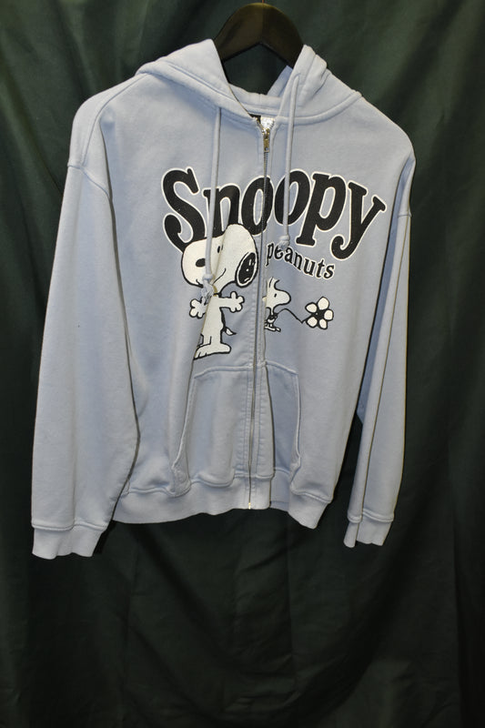 PREOWNED CARTOON HOODIE XS SNOOPY FLOWER