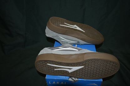 SHOES LAKAI SIZE 8.5 CAMBRIDGE GREY/WHITE GUM