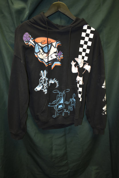 PREOWNED CARTOON HOODIE MEDIUM DEXTER LABORITORY