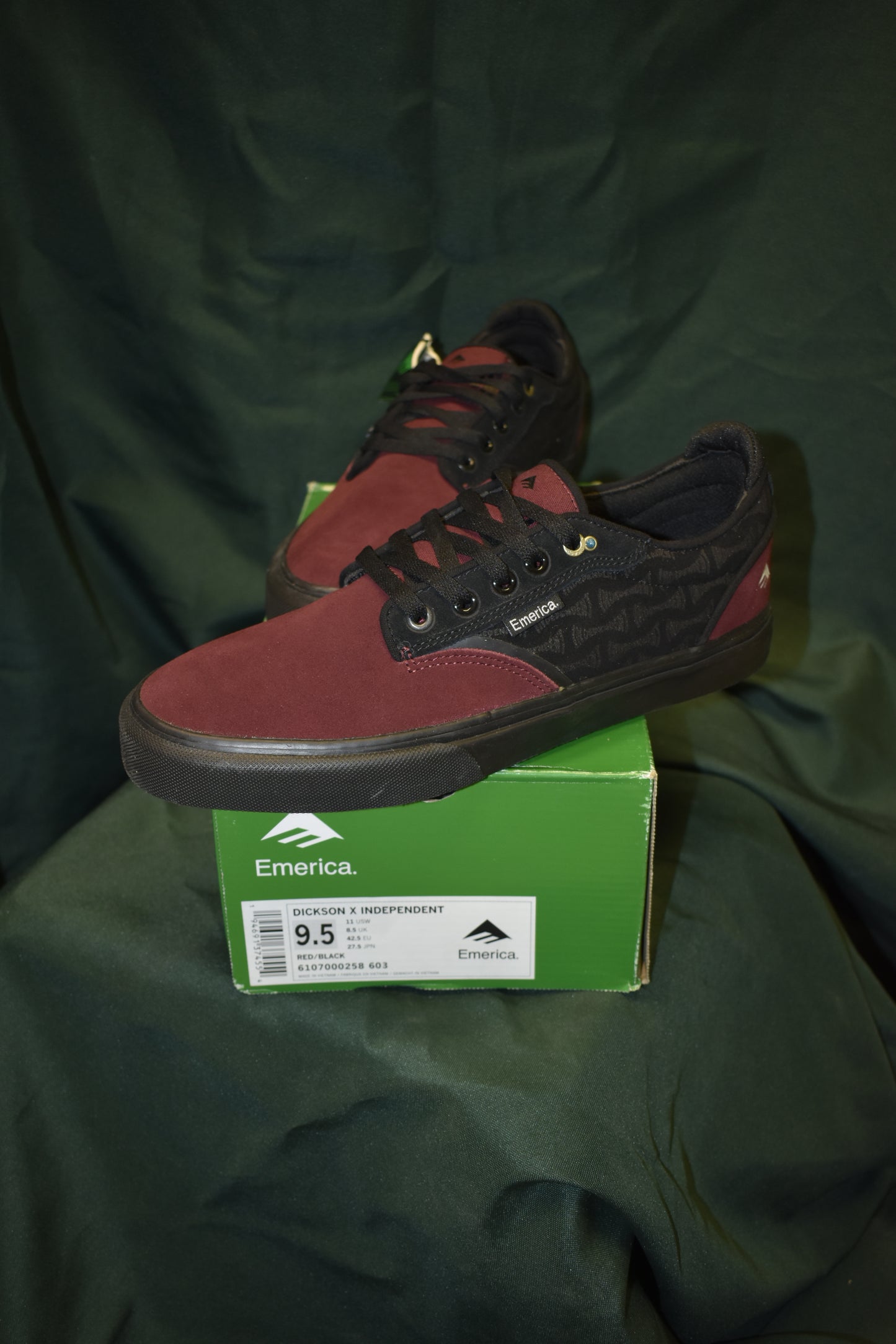 SHOES EMERICA SIZE 9.5 DICKSON X INDEPENDENT